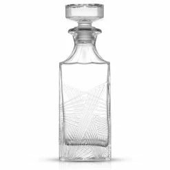 Gatsby Art Deco 27 oz. Glass Whiskey Decanter with Stopper by JoyJolt