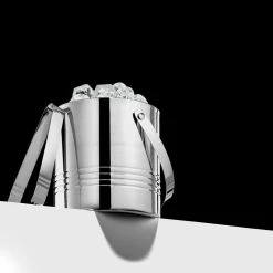 Double Wall 7.2 in. 3.17 qt. Stainless Steel Ice Bucket with Metal Lid, Strainer and Tongs by JoyJolt -Bar Accessories Sales joyjolt ice buckets ja10102 1f 1000