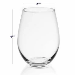 Spirits 19 oz. Stemless White Wine Glasses (Set of 4) by JoyJolt -Bar Accessories Sales joyjolt wine aerators jg10248 1f 1000