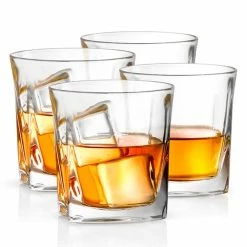 Luna 10.5 oz. Crystal Whiskey Glasses (Set of 4) by JoyJolt -Bar Accessories Sales joyjolt wine aerators mc202110 fa 1000
