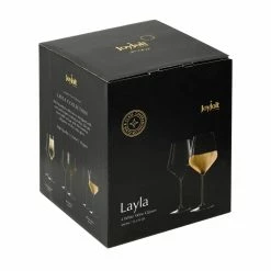 Layla 13.5 oz. Crystal White Wine Glasses (Set of 8) by JoyJolt -Bar Accessories Sales joyjolt wine aerators mc202115 4f 1000