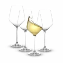 Layla 13.5 oz. Crystal White Wine Glasses (Set of 8) by JoyJolt -Bar Accessories Sales joyjolt wine aerators mc202115 fa 1000