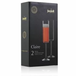 Claire 5.7 oz. Champagne Glasses (Set of 4) by JoyJolt -Bar Accessories Sales joyjolt wine aerators mc202123 4f 1000