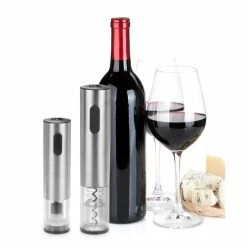 Stainless Steel Electric Wine Opener and Preserver Set by KALORIK -Bar Accessories Sales kalorik wine openers cks 40211 fa 1000