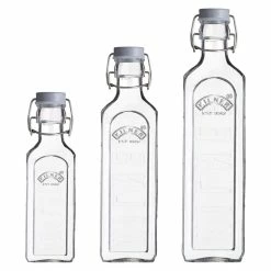 Clear Bottles (Set of 3) by KILNER