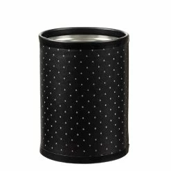 8 qt. Nova Ebonite Round Waste Basket by Kraftware