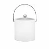 Bartenders Choice Fun Colors 3 Qt. White Ice Bucket (Case of 6) by Kraftware