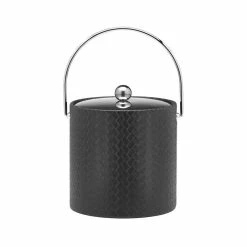 San Remo Eclipse 3 Qt. Ice Bucket with Bale Handle, Metal Lid by Kraftware