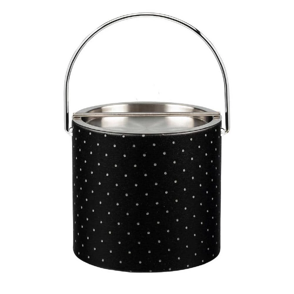 3 Qt. Nova Ebonite Ice Bucket with Bale Handle and Metal Bar Lid by Kraftware 1 3 Qt. Nova Ebonite Ice Bucket with Bale Handle and Metal Bar Lid by Kraftware