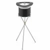 Top Hat 3 Qt. Ice Bucket with Silver Band and Metal Stand (Case of 6) by Kraftware