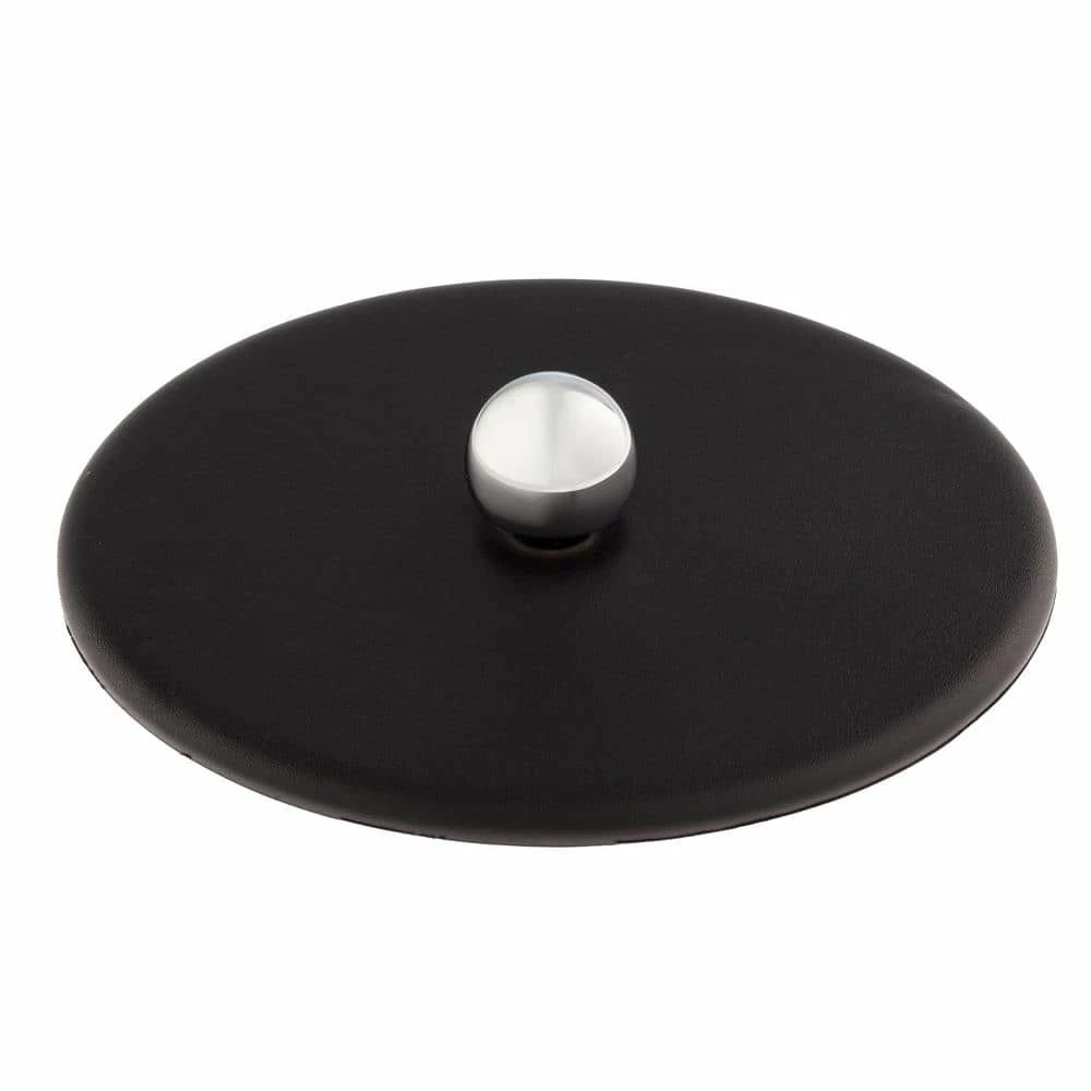 Americano 3 Qt. Brushed Chrome Ice Bucket with Brown Leatherette Lid and Handle by Kraftware 2 Americano 3 Qt. Brushed Chrome Ice Bucket with Brown Leatherette Lid and Handle by Kraftware - Image 2