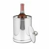 Mylar 2 Qt. Polished Chrome Tall Ice Bucket by Kraftware