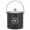 Kasualware Compass Point 3 Qt. Ice Bucket in Black by Kraftware