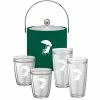 Kasualware Beach Chair 5-Piece Ice Bucket and Doublewall Tumbler Set by Kraftware