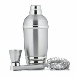 Tuscany Classics Metal Shaker with Stirrer and Jigger Set by Lenox