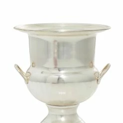 2 Bottle Silver Brass Wine Holder by Litton Lane -Bar Accessories Sales litton lane ice buckets 18611 77 1000