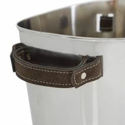 3-Bottle Silver Contemporary Stainless Steel Wine Rack by Litton Lane -Bar Accessories Sales litton lane ice buckets 91022 4f 1000