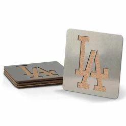 MLB Los Angeles Dodgers 4 in. Metallics Coasters (Set of 4) by YouTheFan