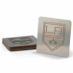 NHL Los Angeles Kings 4 in. Metallics Coasters (Set of 4) by YouTheFan