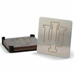 NCAA Indiana Hoosiers 4 in. Metallics Coasters (Set of 4) by YouTheFan