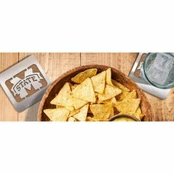 NCAA Mississippi State Bulldogs Stainless Steel 4 in. Metallics Coasters (Set of 4) by YouTheFan