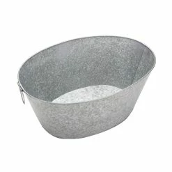 26 qt. Large Silver Metal Beverage Tub with Handles by Mind Reader 10 26 qt. Large Silver Metal Beverage Tub with Handles by Mind Reader -Bar Accessories Sales mind reader beverage tubs itublg sil 4f 1000