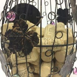 Corky Metal Wine Cork Holder with Ornaments , Bronze by Mind Reader -Bar Accessories Sales mind reader cocktail sets wcorkh blk 44 1000