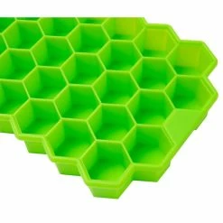 Silicone Green Hexagon Ice Mold Ice Trays (Set of 4) by Mind Reader -Bar Accessories Sales mind reader ice trays 4sice grn 1f 1000