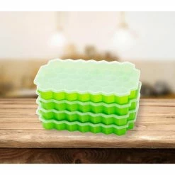 Silicone Green Hexagon Ice Mold Ice Trays (Set of 4) by Mind Reader -Bar Accessories Sales mind reader ice trays 4sice grn 31 1000