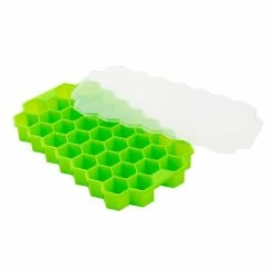 Silicone Green Hexagon Ice Mold Ice Trays (Set of 4) by Mind Reader -Bar Accessories Sales mind reader ice trays 4sice grn 4f 1000