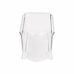 Clear Wine Bottle Plastic Storage Bin (Set of 2) by Mind Reader -Bar Accessories Sales mind reader wine totes winboth2 clr 44 1000