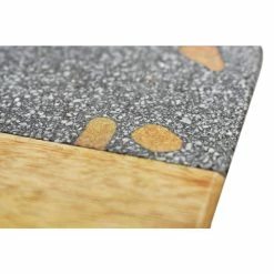 5 in. Mixed Wood And Terrazzo Coasters Perfect For Home, Bars or Restaurants (Set of 2) by Alchemade -Bar Accessories Sales multi alchemade coasters alch 6150 44 1000