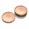 Hammered Copper Polished Coasters (4-Pieces) by Mascot Hardware