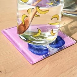 4 in. x 4 in. Glass Coasters with Cork Bottom - Music 12-Characters by Pets Rock -Bar Accessories Sales multi pets rock coasters prcs a2 12 1f 1000