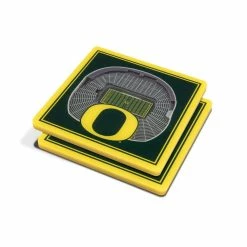 NCAA Oregon Ducks 3D StadiumViews Coasters by YouTheFan