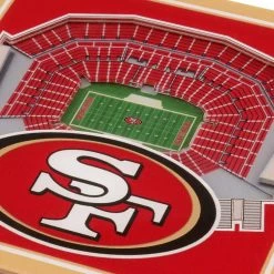 NFL San Francisco 49ers 3D StadiumViews Coasters by YouTheFan 5 NFL San Francisco 49ers 3D StadiumViews Coasters by YouTheFan -Bar Accessories Sales multi youthefan coasters 5021343 4f 1000