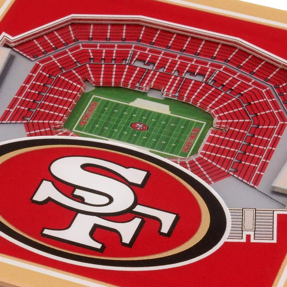 NFL San Francisco 49ers 3D StadiumViews Coasters by YouTheFan 3 NFL San Francisco 49ers 3D StadiumViews Coasters by YouTheFan - Image 3