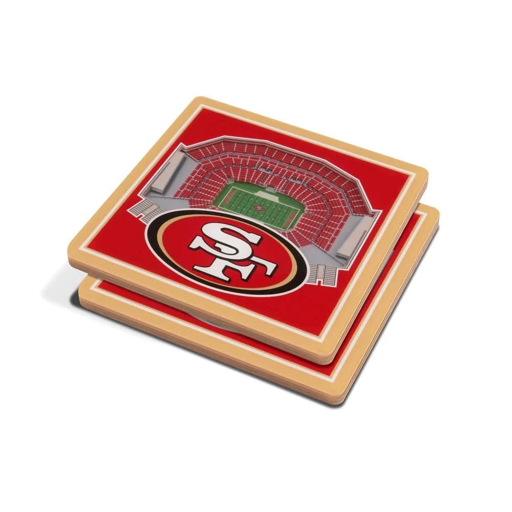 NFL San Francisco 49ers 3D StadiumViews Coasters by YouTheFan 1 NFL San Francisco 49ers 3D StadiumViews Coasters by YouTheFan