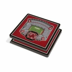 NCAA South Carolina Gamecocks 3D StadiumViews Coasters by YouTheFan