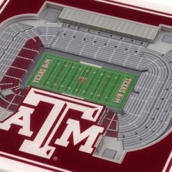 NCAA Texas A&M Aggies 3D StadiumViews Coasters by YouTheFan -Bar Accessories Sales multi youthefan coasters 5022395 4f 1000