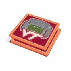 NCAA Virginia Tech Hokies 3D StadiumViews Coasters by YouTheFan