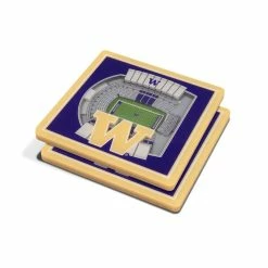 NCAA Washington Huskies 3D StadiumViews Coasters by YouTheFan
