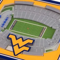 NCAA West Virginia Mountaineers 3D StadiumViews Coasters by YouTheFan -Bar Accessories Sales multi youthefan coasters 5022951 4f 1000