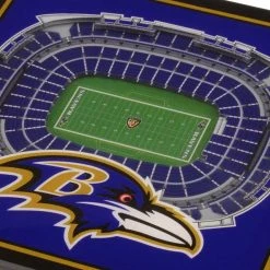 NFL Baltimore Ravens 3D StadiumViews Coasters by YouTheFan -Bar Accessories Sales multi youthefan coasters 5023033 4f 1000