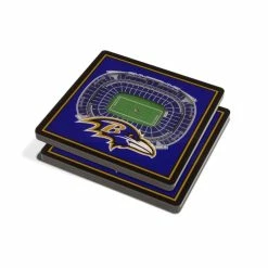 NFL Baltimore Ravens 3D StadiumViews Coasters by YouTheFan