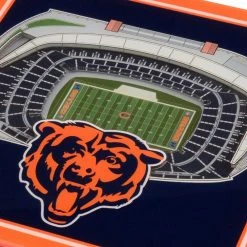 NFL Chicago Bears 3D StadiumViews Coasters by YouTheFan -Bar Accessories Sales multi youthefan coasters 5023064 4f 1000
