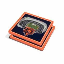 NFL Chicago Bears 3D StadiumViews Coasters by YouTheFan