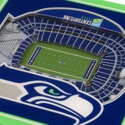 NFL Seattle Seahawks 3D StadiumViews Coasters by YouTheFan -Bar Accessories Sales multi youthefan coasters 5024658 4f 1000