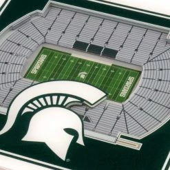 NCAA Michigan State Spartans 3D StadiumViews Coasters by YouTheFan -Bar Accessories Sales multi youthefan coasters 7011943 4f 1000