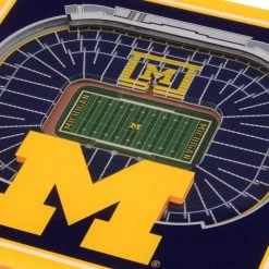 NCAA Michigan Wolverines 3D StadiumViews Coasters by YouTheFan -Bar Accessories Sales multi youthefan coasters 7015088 4f 1000